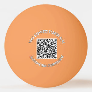 Anpassad QR-kod och text Reklam Pingisboll