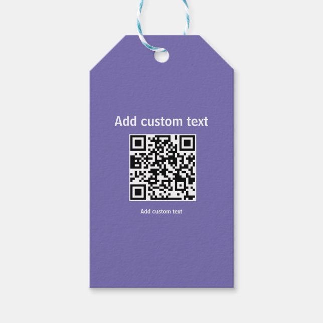 anpassad QR-kod personlig webbplats  Presentetikett (Framsidan)