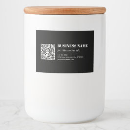 Anpassad QR-kod & Redigerbar Retro-moder text Mat Etiketter