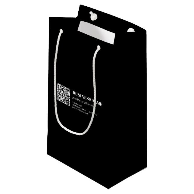 Anpassad QR-kod & Redigerbar Retro-modern text (Framsidan Vinklad)