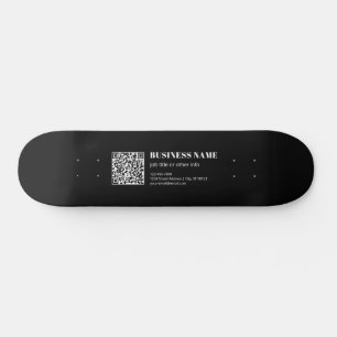 Anpassad QR-kod & Redigerbar Retro-modern text Mini Skateboard Bräda 18,5 Cm