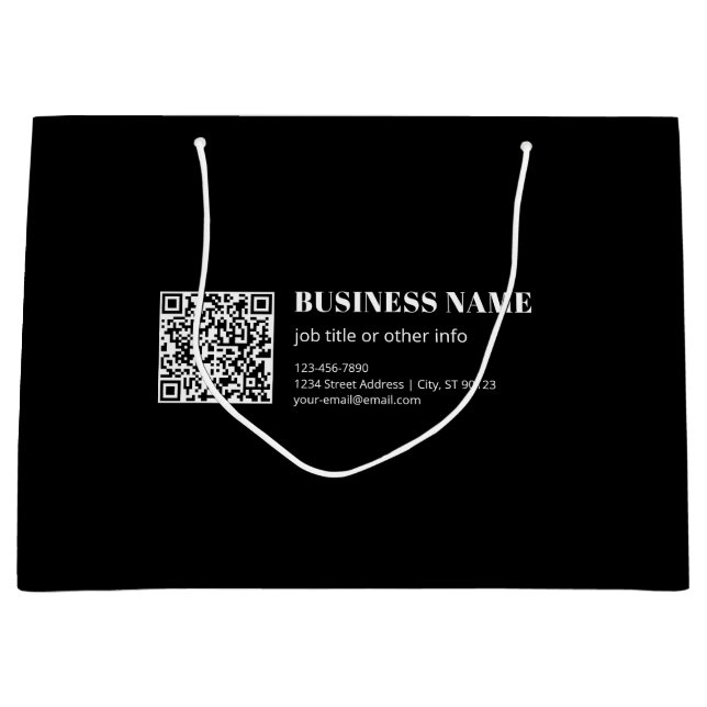 Anpassad QR-kod & Redigerbar Retro-Moderna Text (Framsidan)
