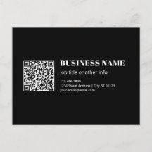 Anpassad QR-kod & Redigerbar Retro-Moderna Text