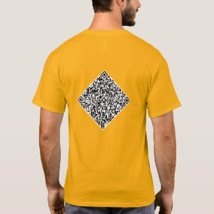 Anpassad QR-kod Skanna Info Din T-Shirt Välj Färg
