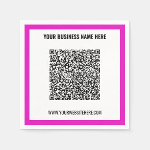 Anpassad QR-kod Skanna Info Text Servetter Dina Fä