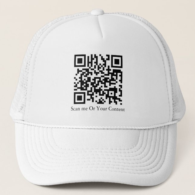 Anpassad QR – Lägg till din QR & innehåll Keps (Framsida)