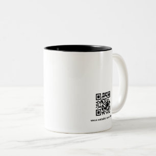 Anpassad QR-logotyp Webbplats Tvåtons Företagsmugg Två-Tonad Mugg