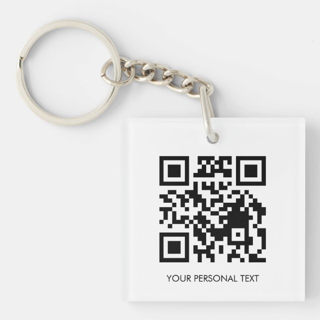 Anpassad QR-webbplatslänk Minimal Akryl Design (Framsidan)