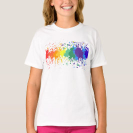 ANPASSAD RAINBOW PAINT STÄNK DRIPS GAY PRIDE TEE