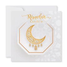 Anpassad Ramadan Kareem White & Golden 2