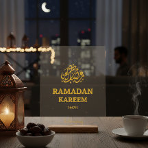 Anpassad Ramadan Mubarak Moon Sighting Dua Genomsk