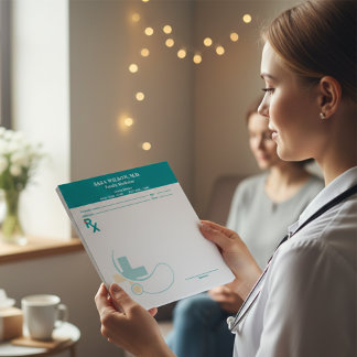 Anpassad receptblankettmall | Redigerbar RX Not Anteckningsblock