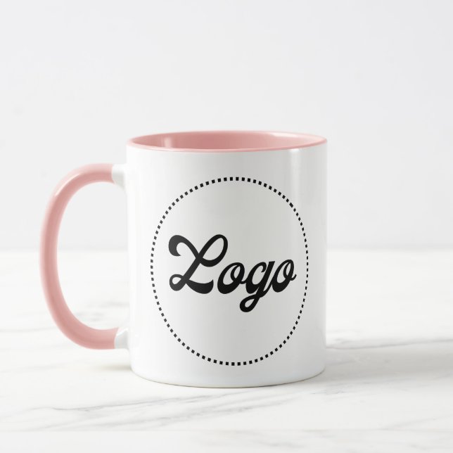 Anpassad reklam-PINK Kombologo-mugg Mugg (Vänster)