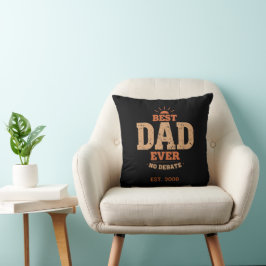 Anpassad Retro Bästa Pappa Någonsin Kastkudde Kudde