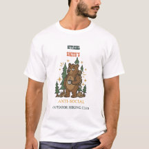Anpassad Retro Camp Bear T-shirt