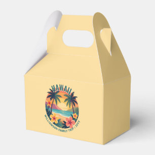 Anpassad Retro Hawaii Tropisk Semester Familjeresa Presentaskar