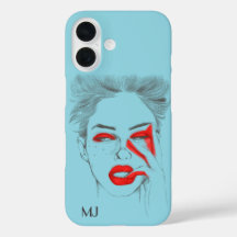 Anpassad retro-illustration - Baby blue