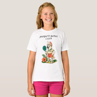 Anpassad Retro Kakadu Junior Padelklubb Barn T Shirt