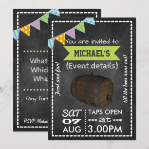 Anpassad Retro Kritskriva Inbjudan till Kanne-fest