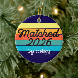 Anpassad Retro Match Day 2025 Medicinsk Residens Julgransprydnad Keramik