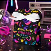 Anpassad Retro Neon 80-tals Födelsedag – Roligt fö