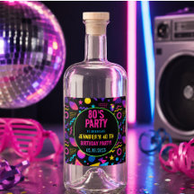 Anpassad Retro Neon 80-tals Födelsedag – Roligt fö