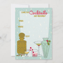 Anpassad Retro Semestergalla Cocktailfest Inbjudan