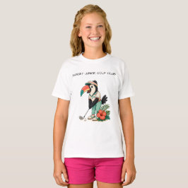 Anpassad Retro Tukan Junior Golfklubb för Barn T Shirt