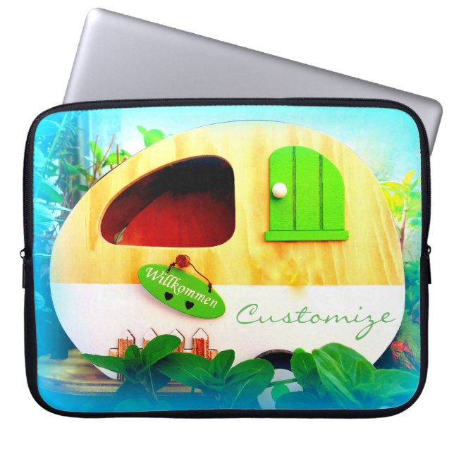 Anpassad retrovideokamera casa laptop fodral (Framsidan)