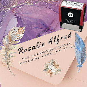 Anpassad Returadress Modern Minimalist-skript Självfärgande Stämpel