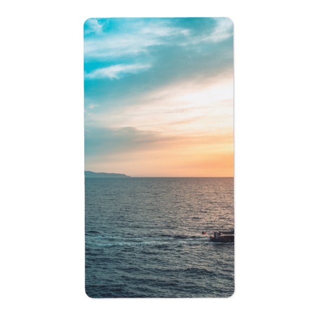 Anpassad returadressetikett med foto – Personlig Fraktsedel (Framsidan)