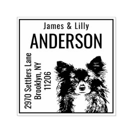 Anpassad Returadressstämpel för Chihuahua Självblä Självfärgande Stämpel