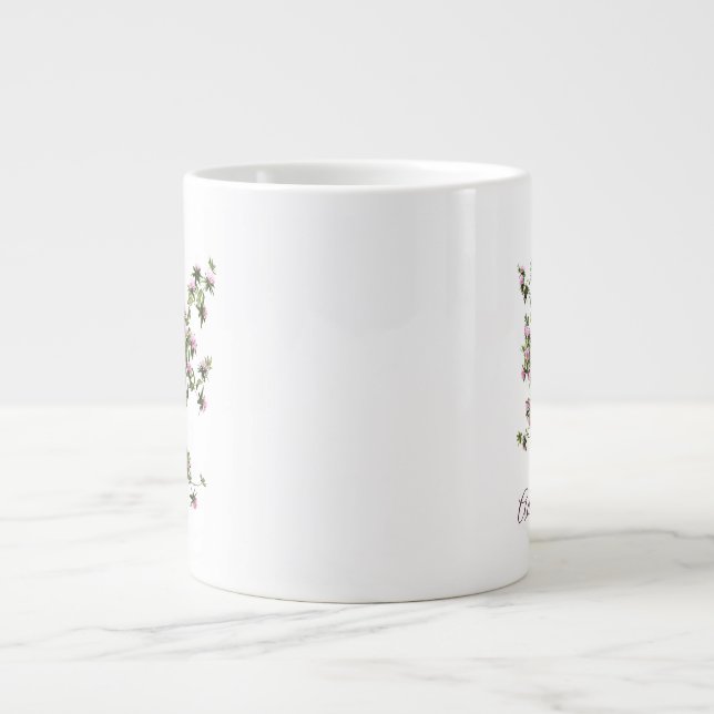 Anpassad Rhododendron Trädgård Jumbo Mugg (Framsidan)