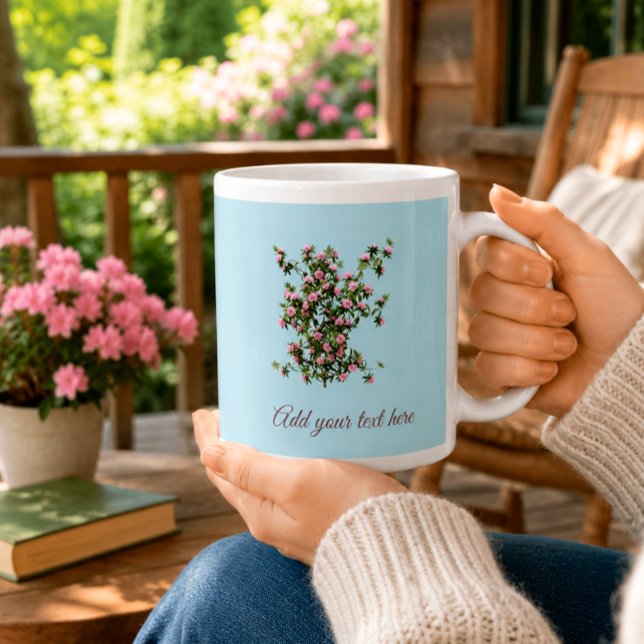 Anpassad Rhododendron Trädgård Jumbo Mugg (Skapare uppladdad)