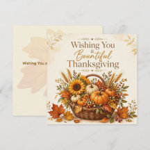 Anpassad Riklig Julkort för Thanksgiving