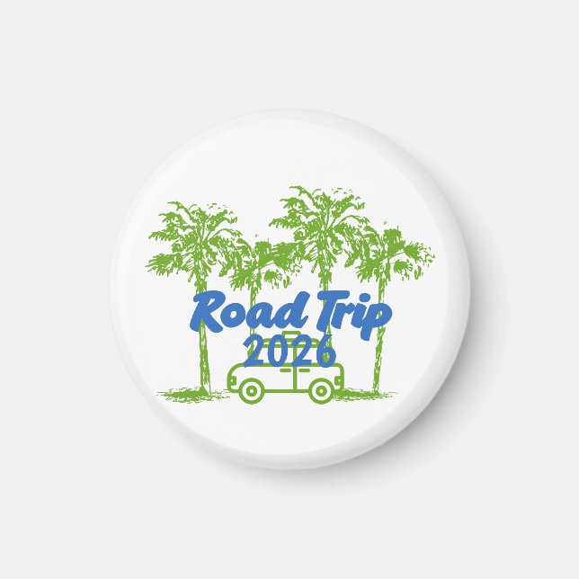 Anpassad Road Trip  Magnet (Framsidan)
