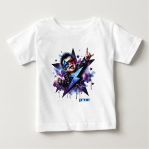 Anpassad Rock On Blixtstråle T Shirt