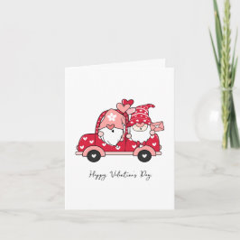 Anpassad Röd Svart Modern Glad Alla Hjärtans Dag Helgkort