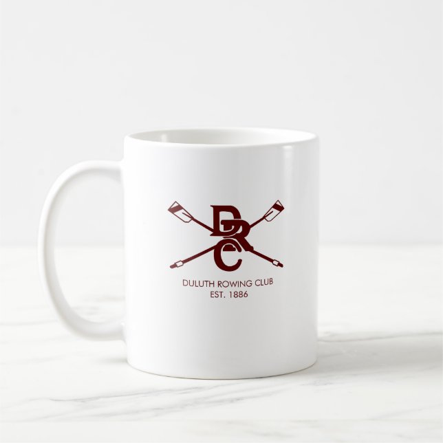 Anpassad roddklubblogotyp kaffemugg (Vänster)