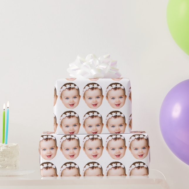 Anpassad rolig ansiktsbild presentgift jul presentpapper (Festgåvor)