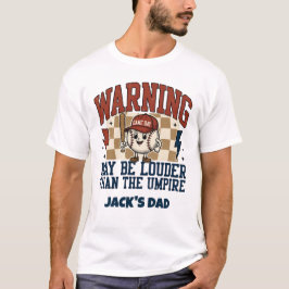 Anpassad rolig basebolltröja för pappa Retro masko T Shirt