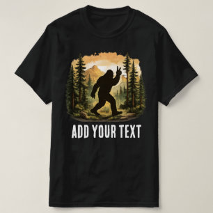 Anpassad Rolig Bigfoot Sasquatch-design - Personli T Shirt