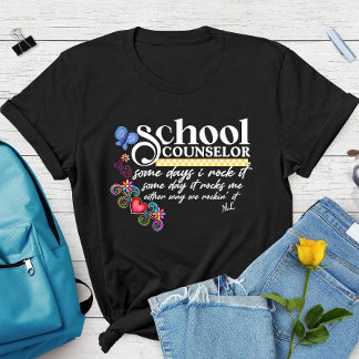 Anpassad rolig citat för skolrådgivare  t shirt