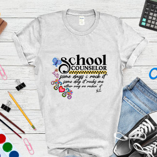 Anpassad rolig citat för skolrådgivare  t shirt