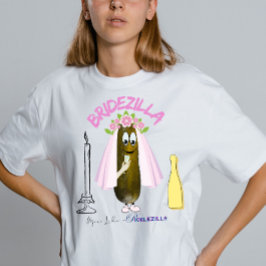 Anpassad rolig inlagd Bridezilla Senterparty T Shirt