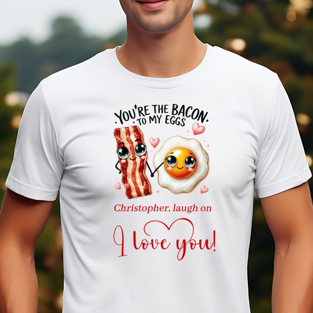 Anpassad rolig matvalentinskjorta för make t shirt (Custom Name Funny Food Valentine Shirt for Husband)