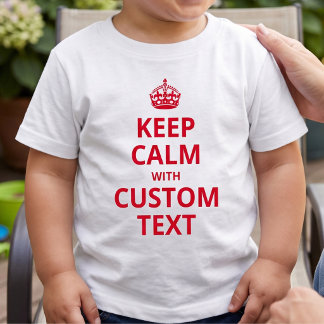 Anpassad Rolig Slogan | Keep Calm Grafik T Shirt