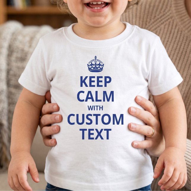 Anpassad Rolig slogan | Keep Calm Grafik T Shirt (Skapare uppladdad)