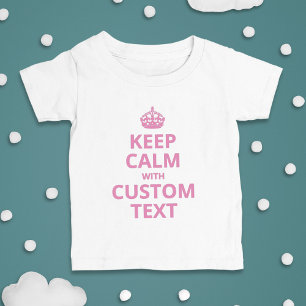 Anpassad Rolig slogan Keep Calm Grafik T Shirt