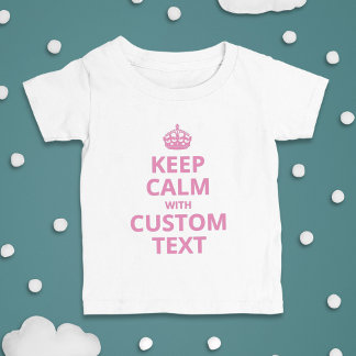 Anpassad Rolig slogan | Keep Calm Grafik T Shirt
